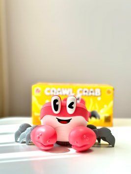 Краб, що тікає &mdash; інтерактивна іграшка для малюків! 🦀🎶 S-003А рож фото