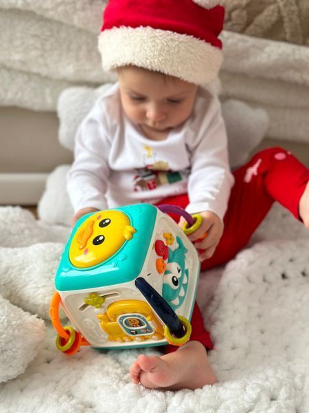 🧩 Бізі-куб &laquo;Розвиваючий кубик малюка&raquo; 🎶✨ 27775 блакитний  фото