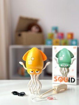 🐙 Музичний кальмар 🎶✨ (Жовтий) 158-21 жовтий  фото