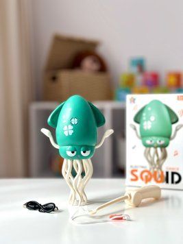 🐙 Музичний кальмар 🎶✨ (бірюзовий) 158-21 бірюзовий  фото