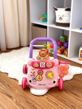 👶🏻ХОДУНКИ-каталка 🚶&zwj;♀️ (рожевий колір)  368-17 рож фото