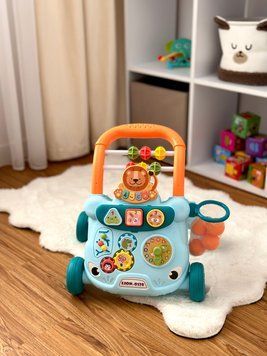 👶🏻ХОДУНКИ-каталка 🚶&zwj;♀️ (блакитний колір)  368-17 гол фото